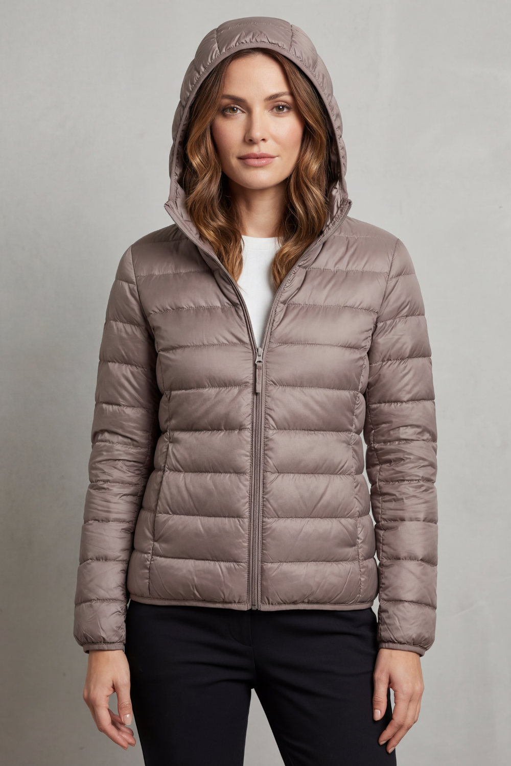 Aela Ultralight Packable Hooded Puffer Jacket