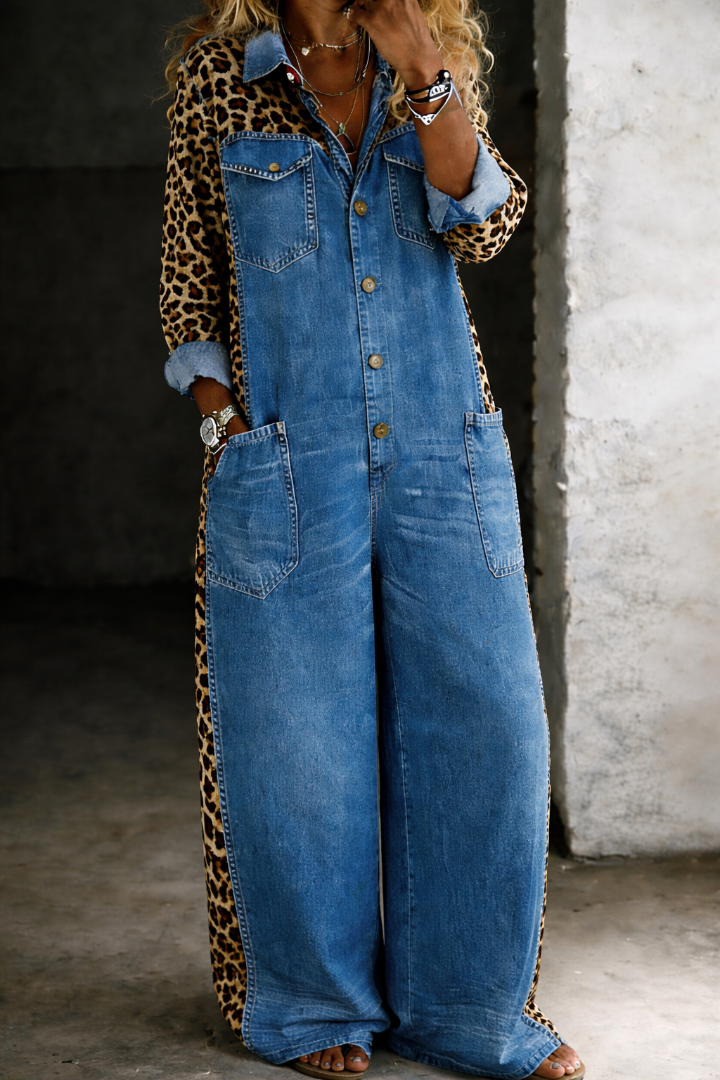 Amanda Denim Overall Jumpsuit