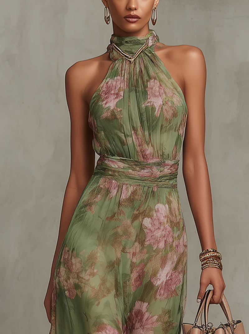 Sophie | Elegant Floral Maxi Dress