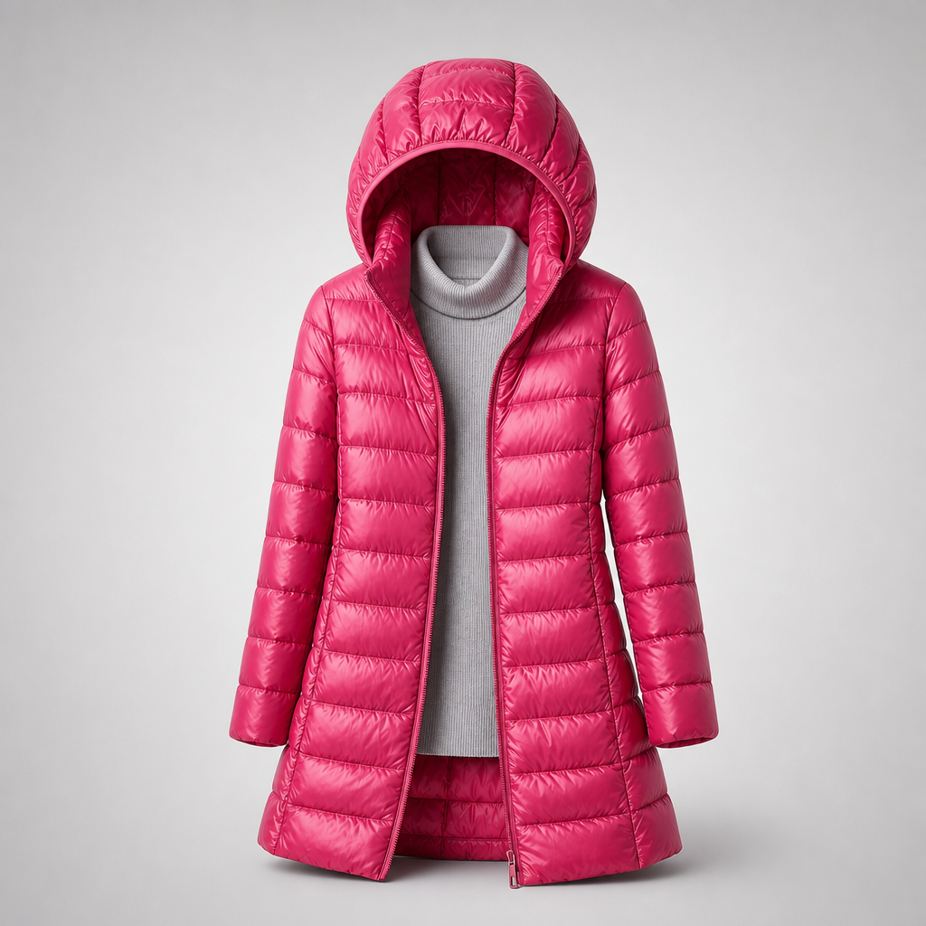 Feathra Ultralight Down Jacket - Burgundy Red