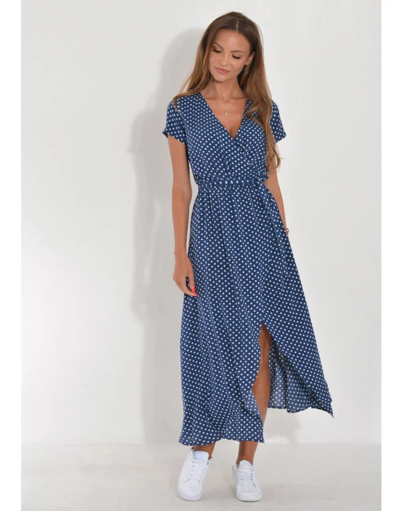 Camille | Elegant V-Neck Wrap Dress