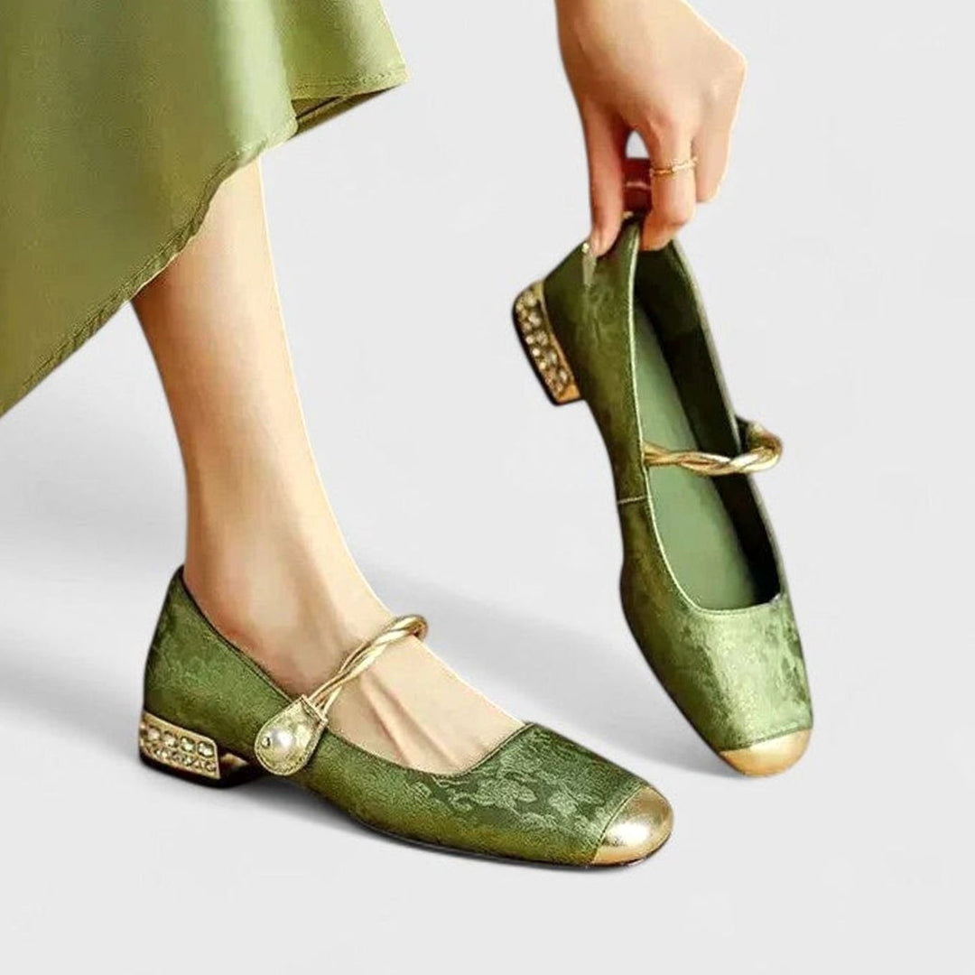 Women's Vintage-Inspired Block Heel Mary Jane Shoes